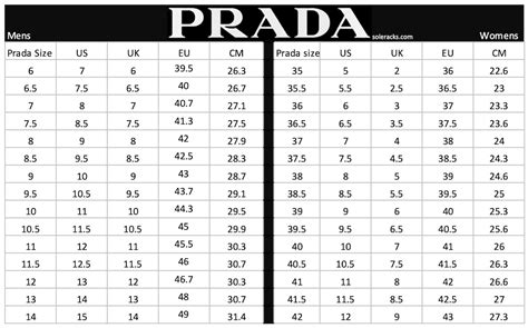 prada clothing size chart|prada shoe sizing chart.